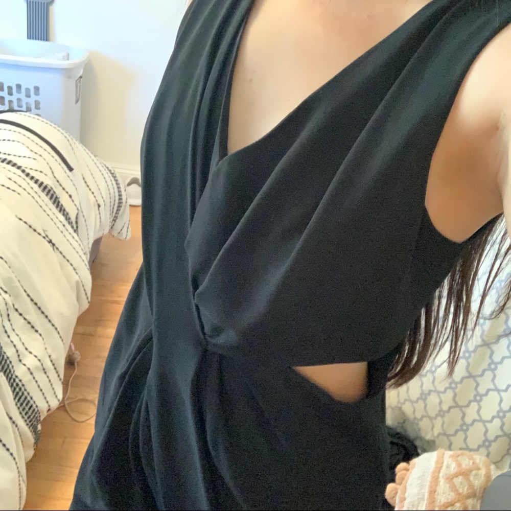 Black Jumpsuit with Cutout Sides